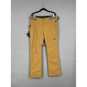 Orage Snow Pants Mens Large Yellow Prime Waterproof Insulated Ski Snowboard